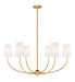 Z-Lite Canada - Six Light Chandelier - Shannon - Rubbed Brass- Union Lighting Luminaires Decor
