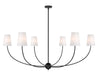 Z-Lite Canada - Six Light Chandelier - Shannon - Matte Black- Union Lighting Luminaires Decor