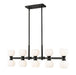 Z-Lite Canada - Ten Light Linear Chandelier - Artemis - Matte Black- Union Lighting Luminaires Decor