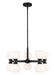 Z-Lite Canada - Ten Light Chandelier - Artemis - Matte Black- Union Lighting Luminaires Decor