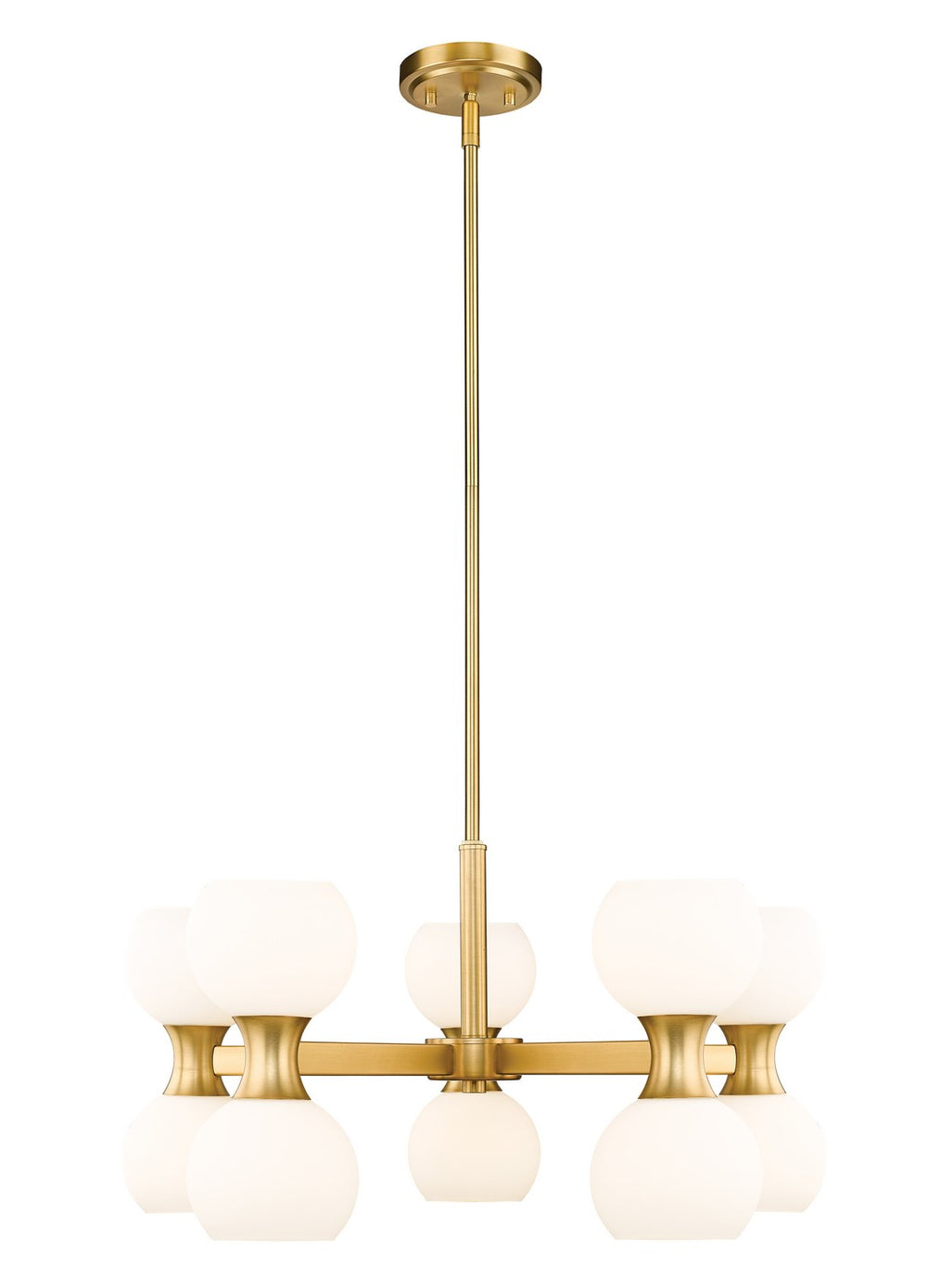 Z-Lite Canada - Ten Light Chandelier - Artemis - Modern Gold- Union Lighting Luminaires Decor