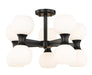 Z-Lite Canada - Ten Light Semi Flush Mount - Artemis - Matte Black- Union Lighting Luminaires Decor
