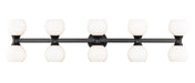 Z-Lite Canada - Ten Light Vanity - Artemis - Matte Black- Union Lighting Luminaires Decor