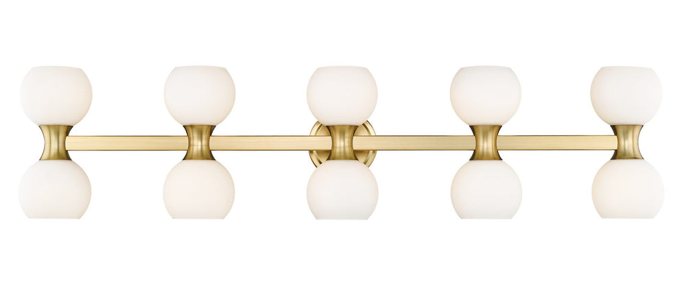 Z-Lite Canada - Ten Light Vanity - Artemis - Modern Gold- Union Lighting Luminaires Decor