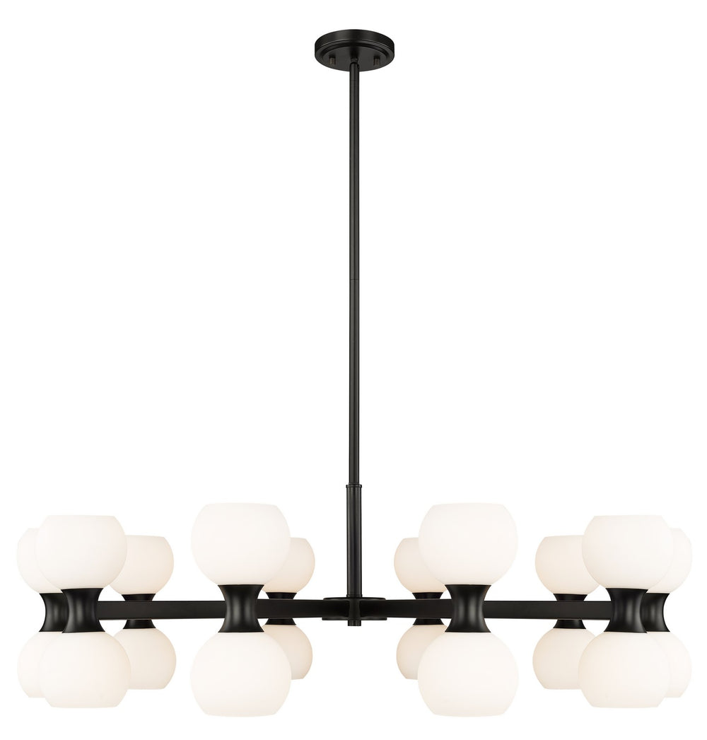 Z-Lite Canada - 20 Light Chandelier - Artemis - Matte Black- Union Lighting Luminaires Decor