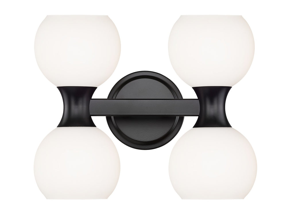 Z-Lite Canada - Four Light Vanity - Artemis - Matte Black- Union Lighting Luminaires Decor