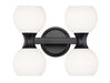 Z-Lite Canada - Four Light Vanity - Artemis - Matte Black- Union Lighting Luminaires Decor