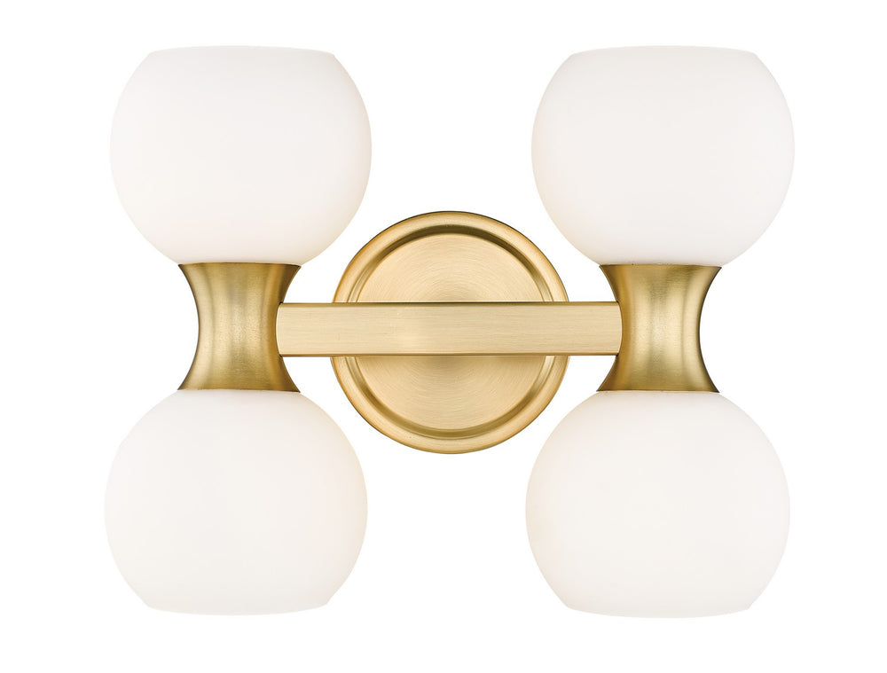 Z-Lite Canada - Four Light Vanity - Artemis - Modern Gold- Union Lighting Luminaires Decor