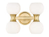 Z-Lite Canada - Four Light Vanity - Artemis - Modern Gold- Union Lighting Luminaires Decor