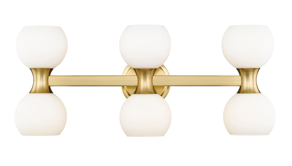 Z-Lite Canada - Six Light Vanity - Artemis - Modern Gold- Union Lighting Luminaires Decor
