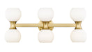 Z-Lite Canada - Six Light Vanity - Artemis - Modern Gold- Union Lighting Luminaires Decor
