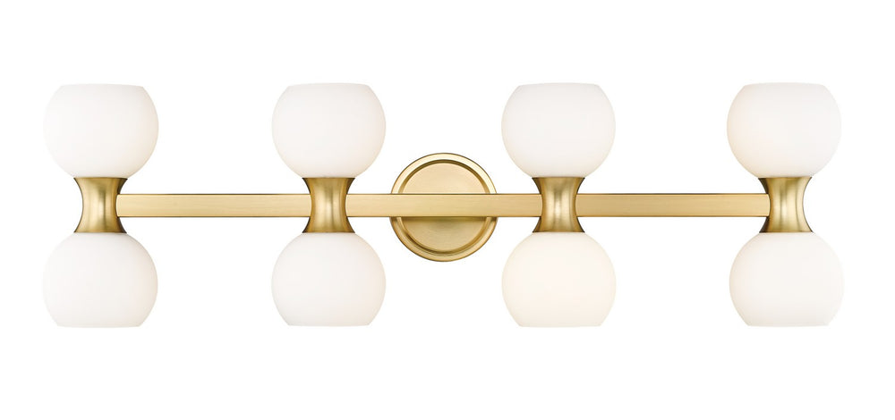 Z-Lite Canada - Eight Light Vanity - Artemis - Modern Gold- Union Lighting Luminaires Decor