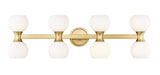 Z-Lite Canada - Eight Light Vanity - Artemis - Modern Gold- Union Lighting Luminaires Decor