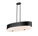 Z-Lite Canada - Five Light Linear Chandelier - Counterpoint - Matte Black- Union Lighting Luminaires Decor