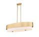 Z-Lite Canada - Five Light Linear Chandelier - Counterpoint - Modern Gold- Union Lighting Luminaires Decor