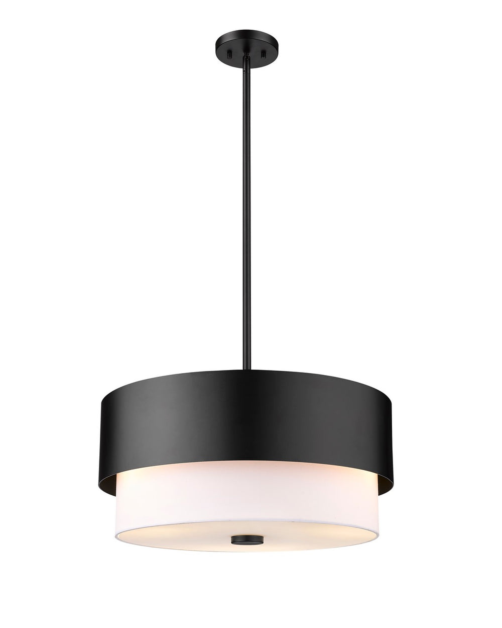 Z-Lite Canada - Three Light Pendant - Counterpoint - Matte Black- Union Lighting Luminaires Decor