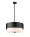 Z-Lite Canada - Three Light Pendant - Counterpoint - Matte Black- Union Lighting Luminaires Decor