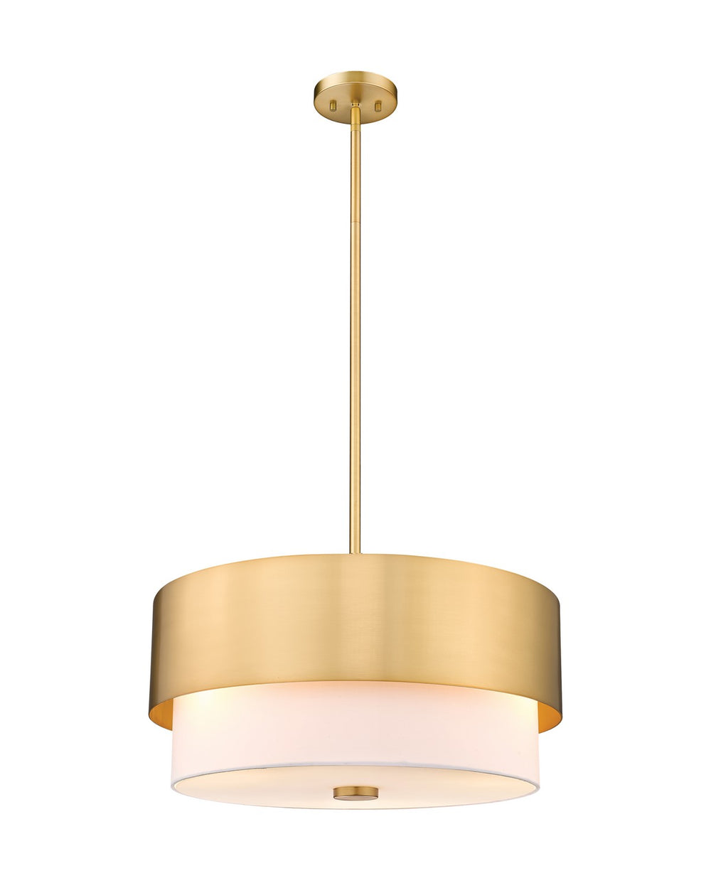 Z-Lite Canada - Three Light Pendant - Counterpoint - Modern Gold- Union Lighting Luminaires Decor
