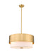 Z-Lite Canada - Three Light Pendant - Counterpoint - Modern Gold- Union Lighting Luminaires Decor