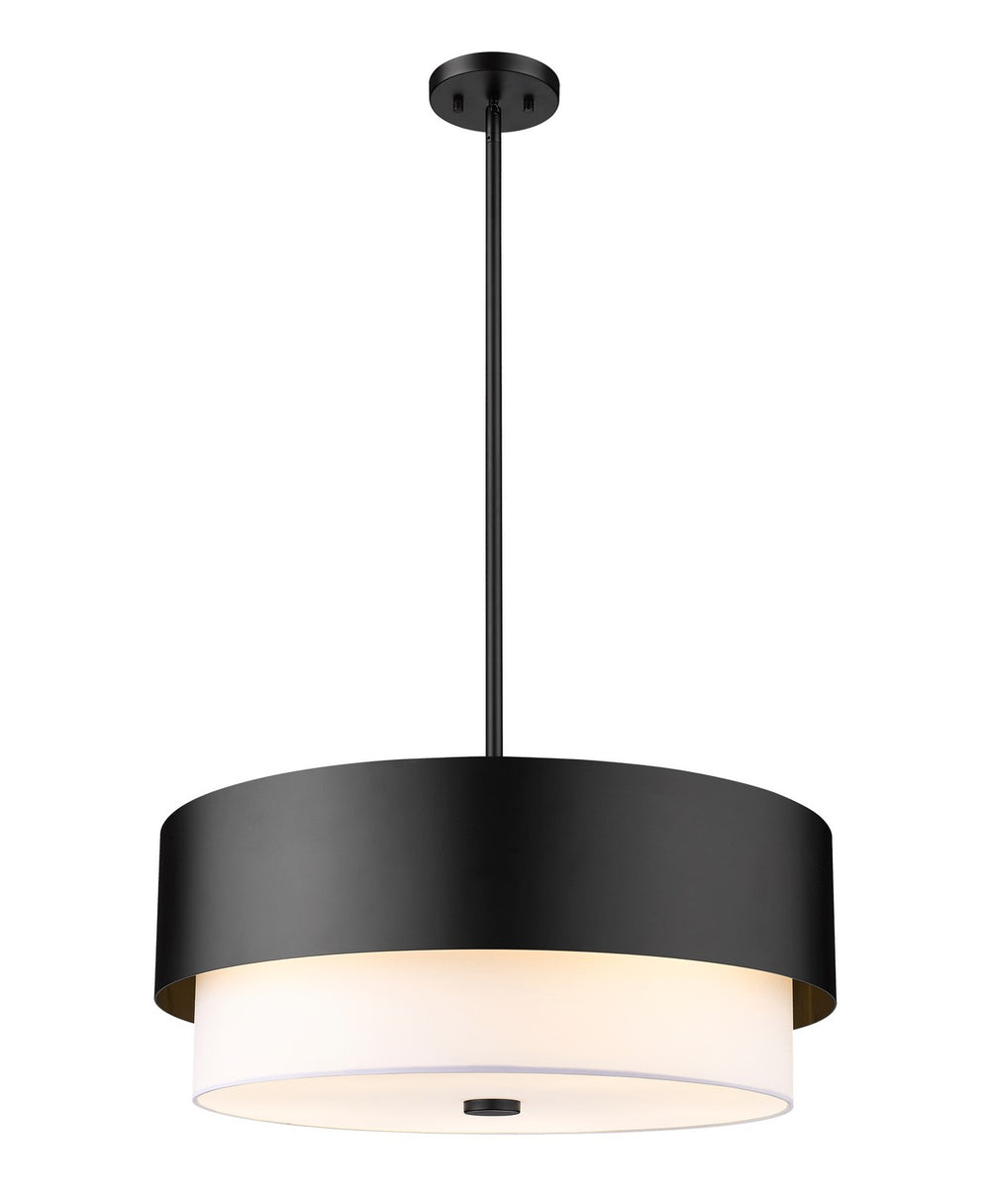 Z-Lite Canada - Five Light Chandelier - Counterpoint - Matte Black- Union Lighting Luminaires Decor