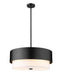 Z-Lite Canada - Five Light Chandelier - Counterpoint - Matte Black- Union Lighting Luminaires Decor
