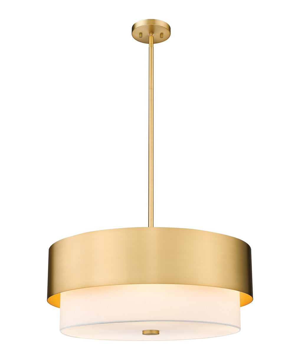 Z-Lite Canada - Five Light Chandelier - Counterpoint - Modern Gold- Union Lighting Luminaires Decor
