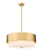 Z-Lite Canada - Five Light Chandelier - Counterpoint - Modern Gold- Union Lighting Luminaires Decor