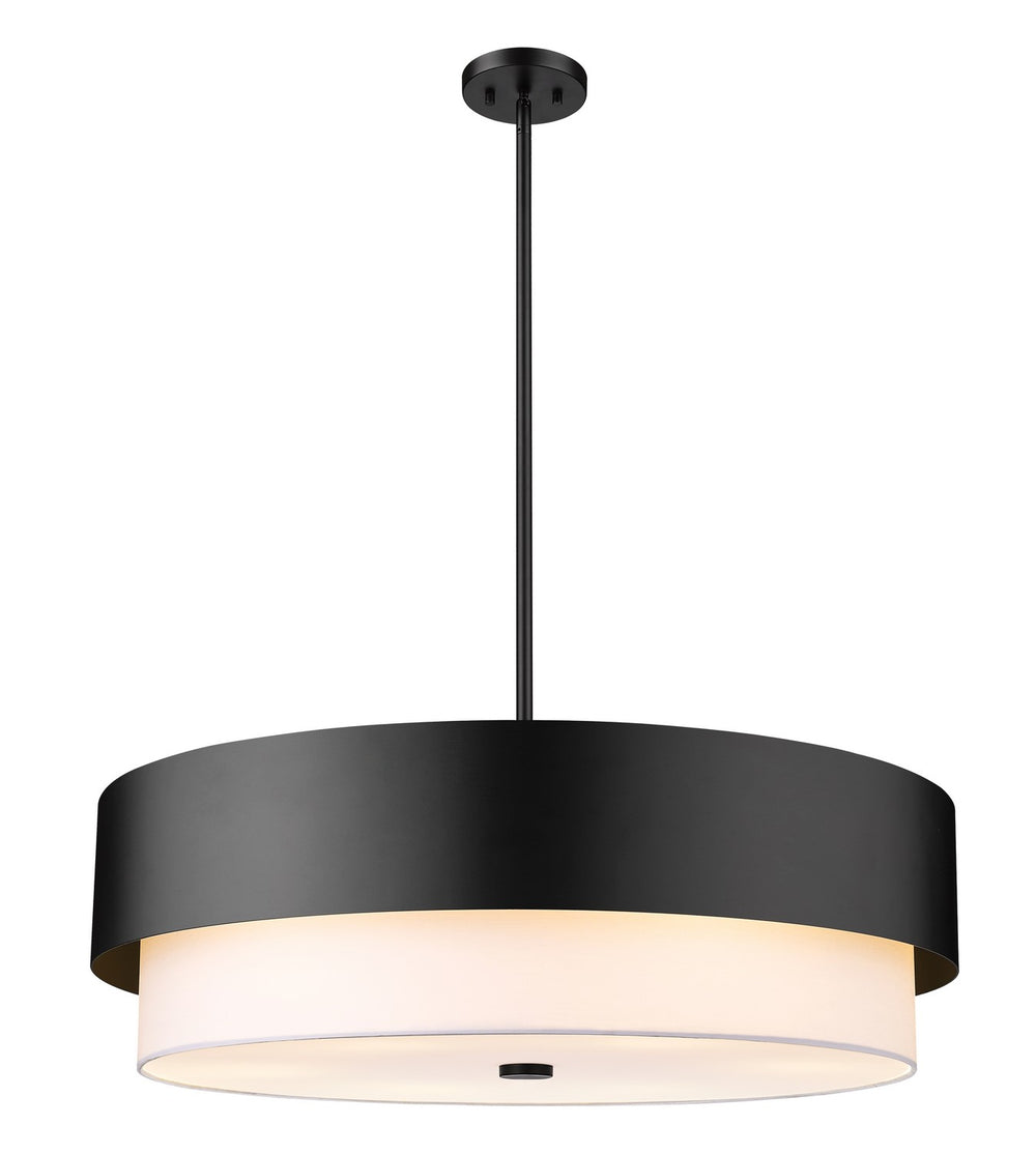 Z-Lite Canada - Six Light Chandelier - Counterpoint - Matte Black- Union Lighting Luminaires Decor