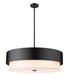 Z-Lite Canada - Six Light Chandelier - Counterpoint - Matte Black- Union Lighting Luminaires Decor