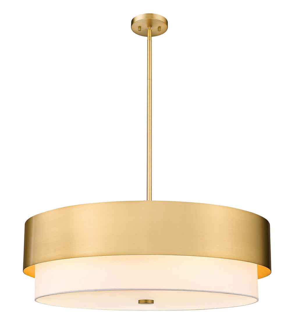 Z-Lite Canada - Six Light Chandelier - Counterpoint - Modern Gold- Union Lighting Luminaires Decor