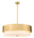 Z-Lite Canada - Six Light Chandelier - Counterpoint - Modern Gold- Union Lighting Luminaires Decor