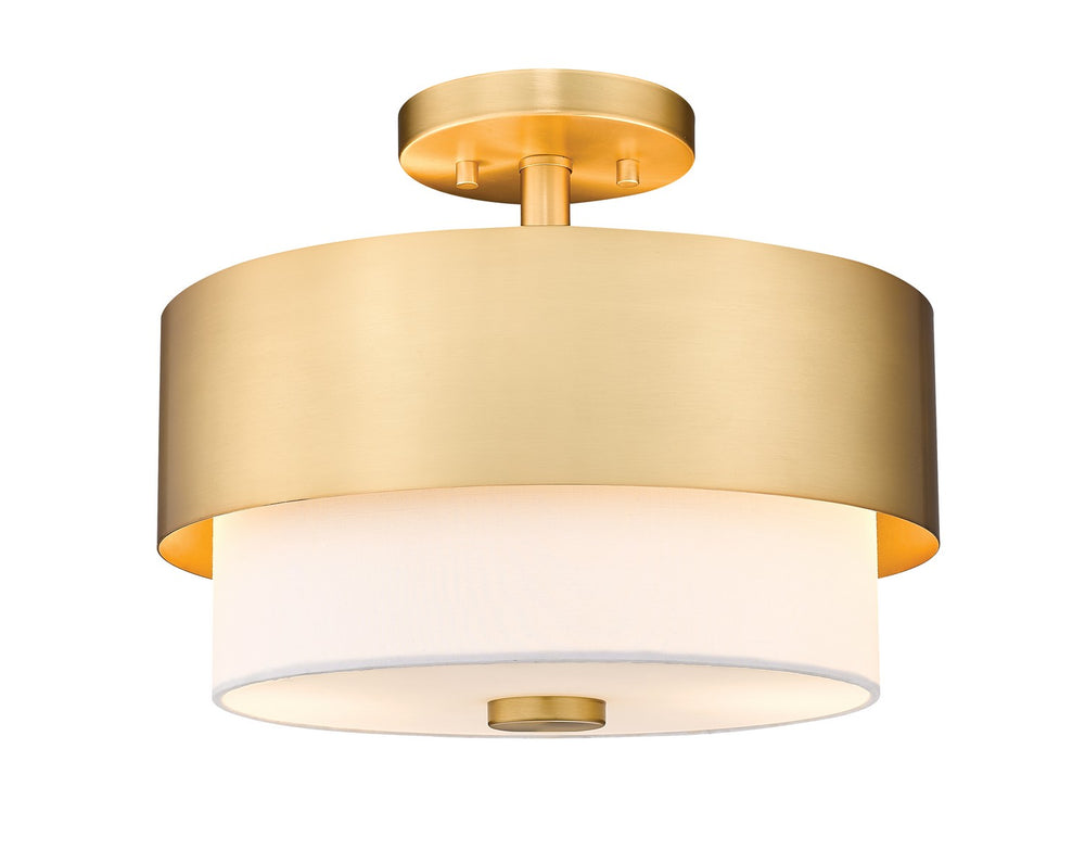 Z-Lite Canada - Two Light Semi Flush Mount - Counterpoint - Modern Gold- Union Lighting Luminaires Decor