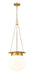 Z-Lite Canada - One Light Pendant - Calhoun - Heritage Brass- Union Lighting Luminaires Decor