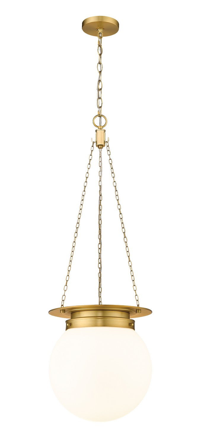 Z-Lite Canada - One Light Pendant - Calhoun - Heritage Brass- Union Lighting Luminaires Decor