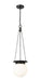 Z-Lite Canada - One Light Pendant - Calhoun - Matte black- Union Lighting Luminaires Decor