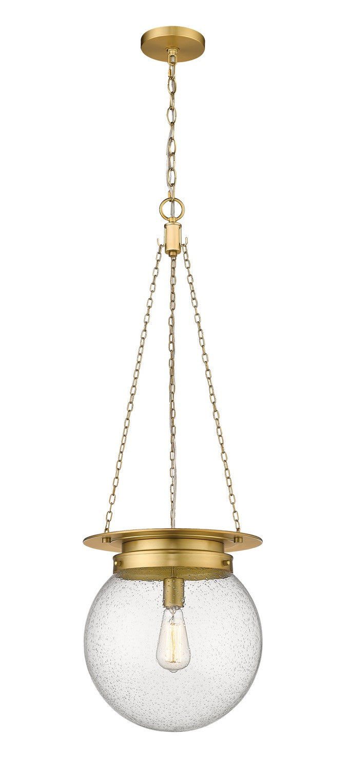 Z-Lite Canada - One Light Pendant - Calhoun - Heritage Brass- Union Lighting Luminaires Decor