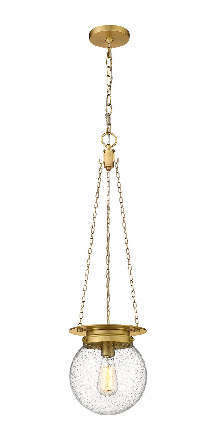 Z-Lite Canada - One Light Pendant - Calhoun - Heritage Brass- Union Lighting Luminaires Decor
