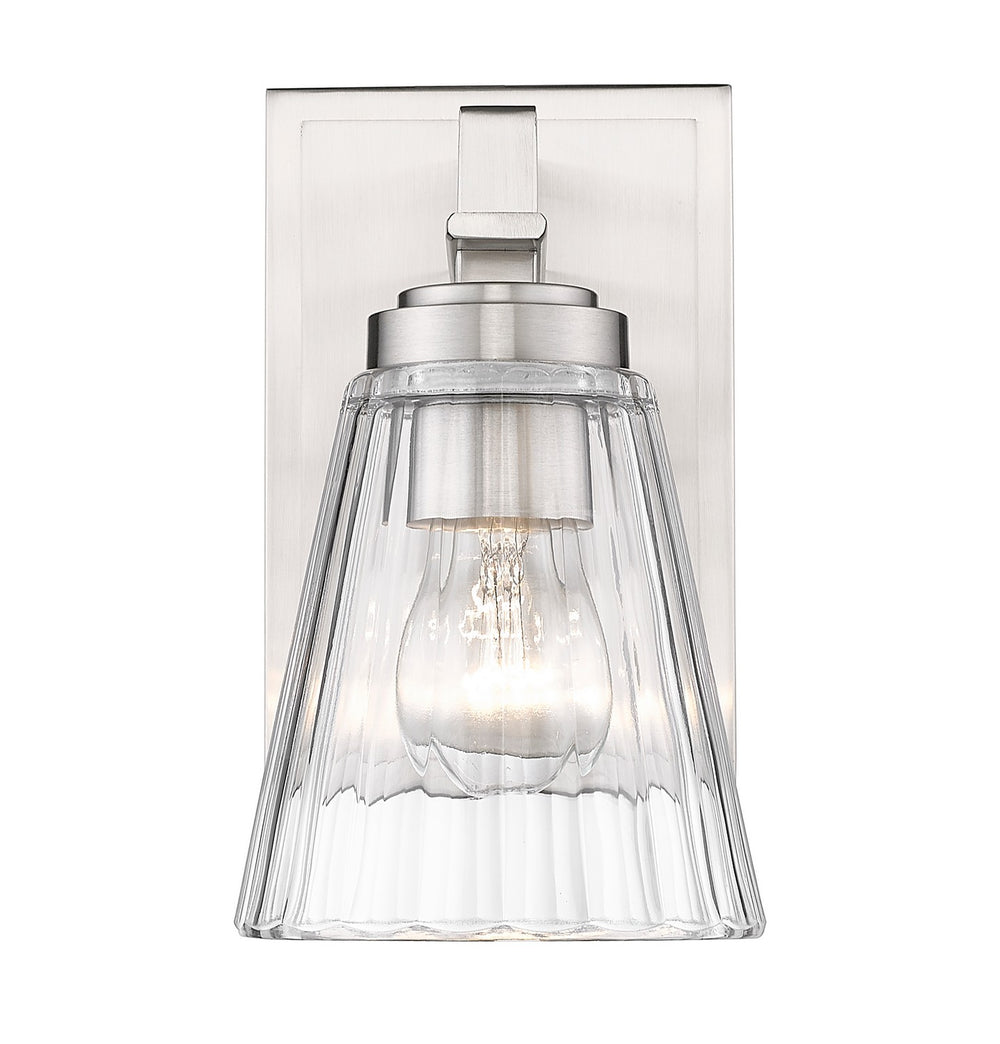 Z-Lite Canada - One Light Wall Sconce - Lyna - Brushed Nickel- Union Lighting Luminaires Decor