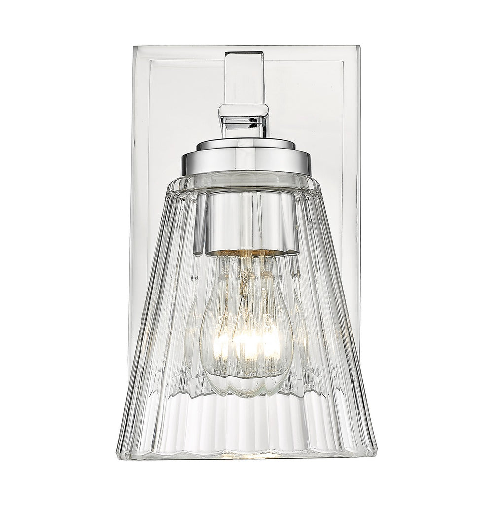 Z-Lite Canada - One Light Wall Sconce - Lyna - Chrome- Union Lighting Luminaires Decor