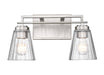 Z-Lite Canada - Two Light Vanity - Lyna - Brushed Nickel- Union Lighting Luminaires Decor