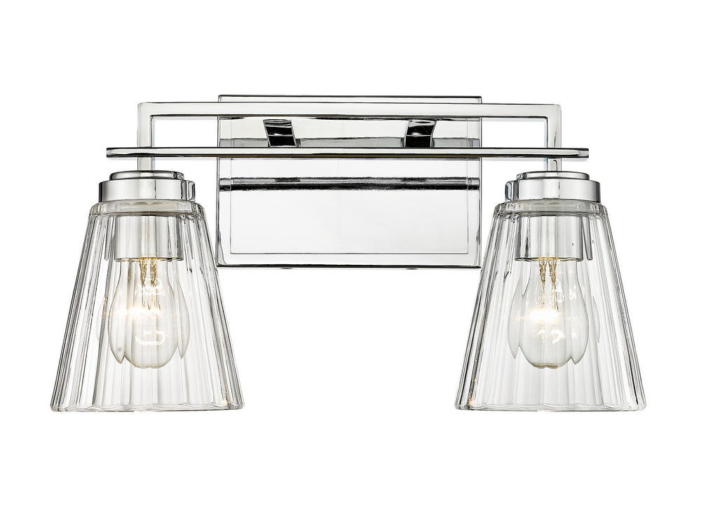 Z-Lite Canada - Two Light Vanity - Lyna - Chrome- Union Lighting Luminaires Decor