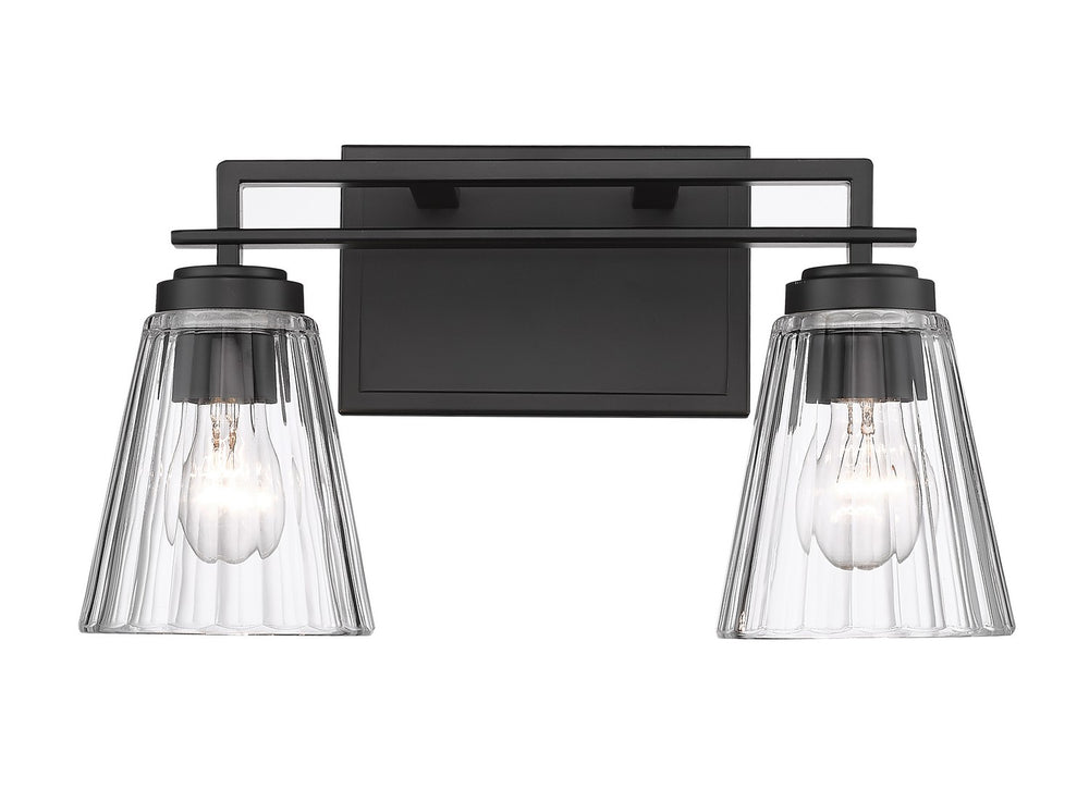 Z-Lite Canada - Two Light Vanity - Lyna - Matte Black- Union Lighting Luminaires Decor