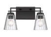 Z-Lite Canada - Two Light Vanity - Lyna - Matte Black- Union Lighting Luminaires Decor