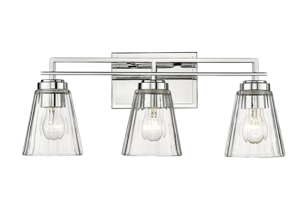 Z-Lite Canada - Three Light Vanity - Lyna - Chrome- Union Lighting Luminaires Decor