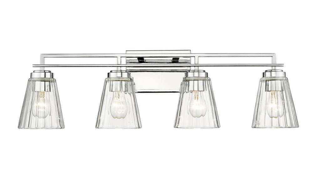 Z-Lite Canada - Four Light Vanity - Lyna - Chrome- Union Lighting Luminaires Decor
