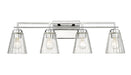 Z-Lite Canada - Four Light Vanity - Lyna - Chrome- Union Lighting Luminaires Decor