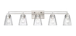 Z-Lite Canada - Five Light Vanity - Lyna - Brushed Nickel- Union Lighting Luminaires Decor