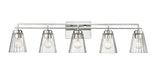 Z-Lite Canada - Five Light Vanity - Lyna - Chrome- Union Lighting Luminaires Decor