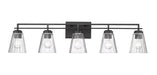 Z-Lite Canada - Five Light Vanity - Lyna - Matte Black- Union Lighting Luminaires Decor