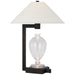 Visual Comfort Signature Canada - LED Table Lamp - Phial - Clear Glass and Warm Iron and Dark Walnut- Union Lighting Luminaires Decor